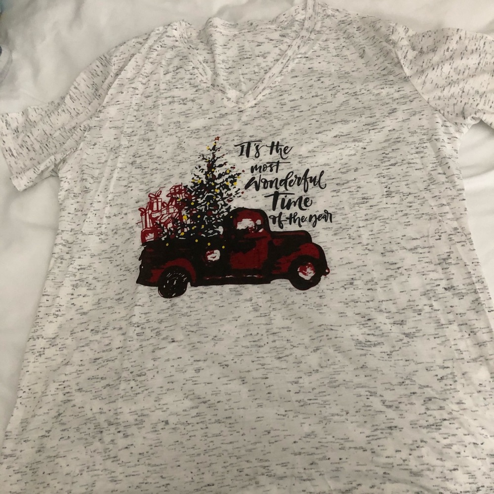 Holiday v-necked t-shirt